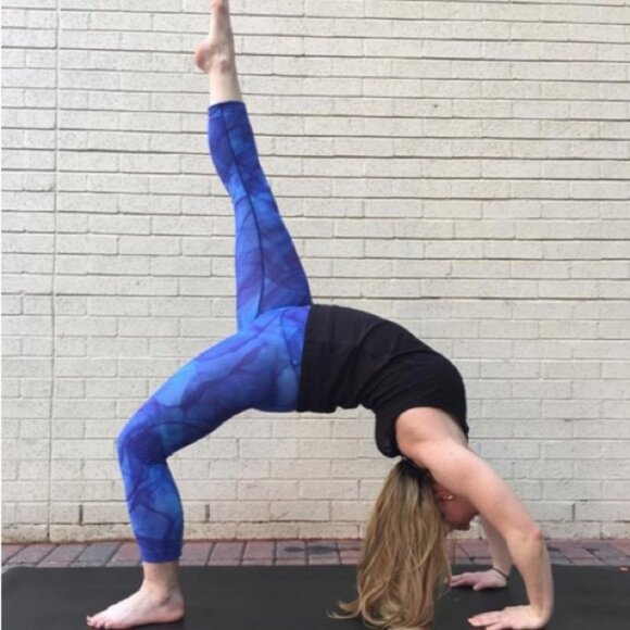 Lululemon High Rise Wunder Under Crops‎ Blue Midnight Size 2 Luxtreme Leggings - Picture 11 of 13